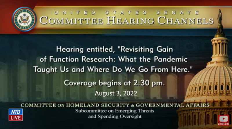 First-Senate-Hearing-on-Gain-of-Function-Research-Since-Start-of-Pandemic