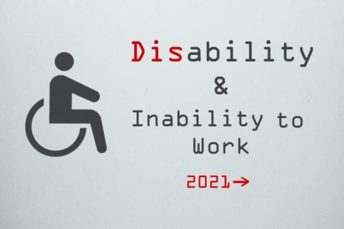 Disability & Inability to Work 2021 onwards